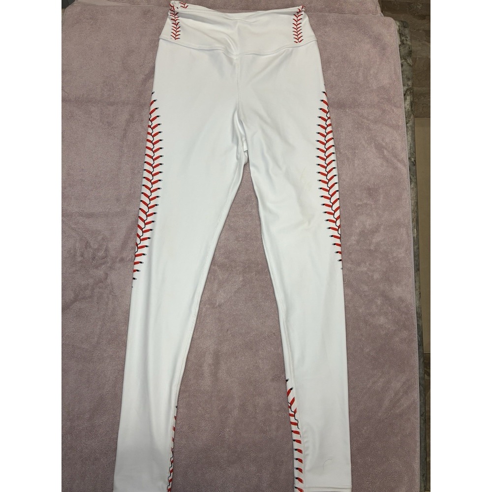Baseball Leggings Size Medium Polyester. Great Condition
